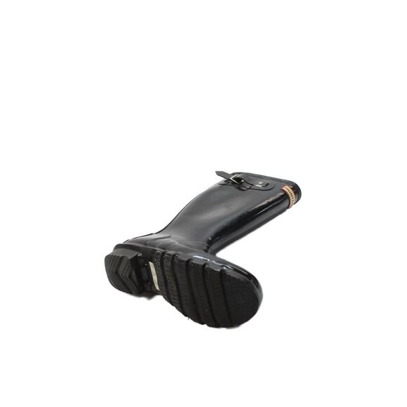 Hunter Womens Pull On Gloss Knee High Rain Boots Black Size 4 Medium - Picture 4 of 5